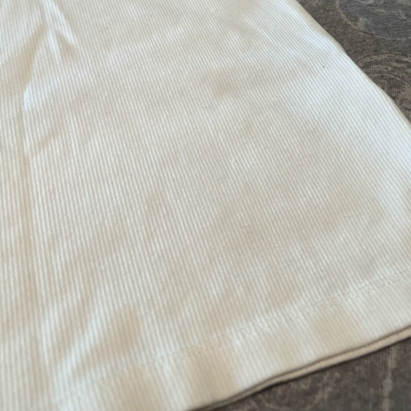 H&M Ribbed High neck Women's White Tank Top - Picture 4 of 5